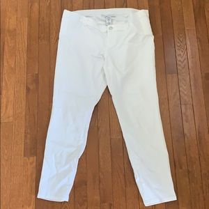 Liz Lange Maternity- size L white jeans